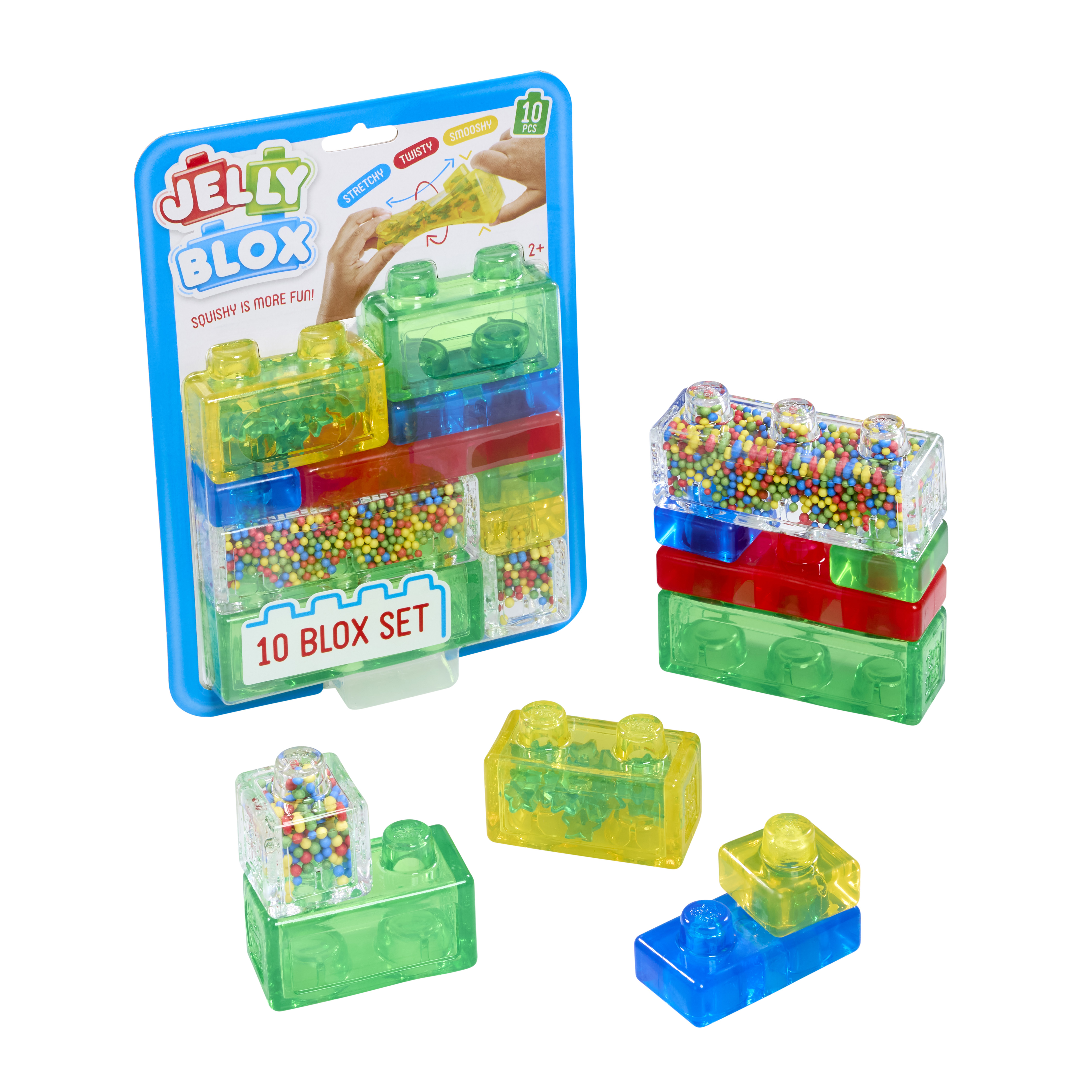 Set de constructie, 2 ani+, 10 piese, Jelly Blox