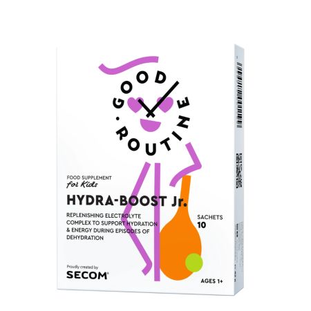 Hydra-Boost Jr, gust portocala, 10 plicuri x 4.2 g, Good Routine