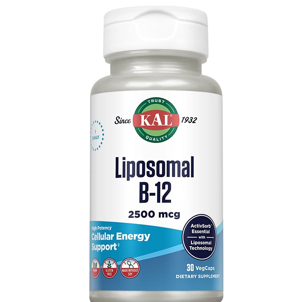 Liposomal B12, 2500 mcg, 30 capsule, Kal