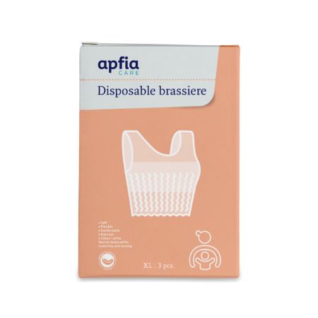 Sutien de unica folosinta tip Bustiera, marimea XL, 3 bucati, Apfia Care