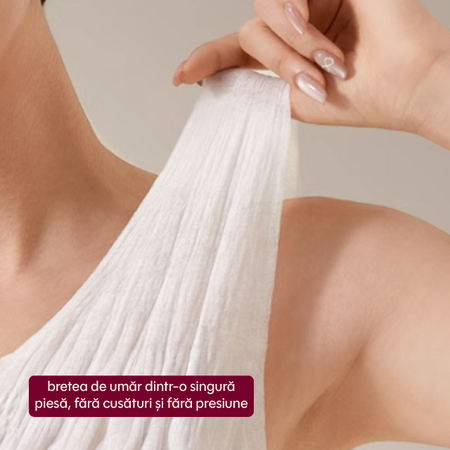 Sutien de unica folosinta tip Bustiera, marimea L, 3 bucati, Apfia Care 744885