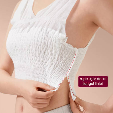 Sutien de unica folosinta tip Bustiera, marimea L, 3 bucati, Apfia Care 744886
