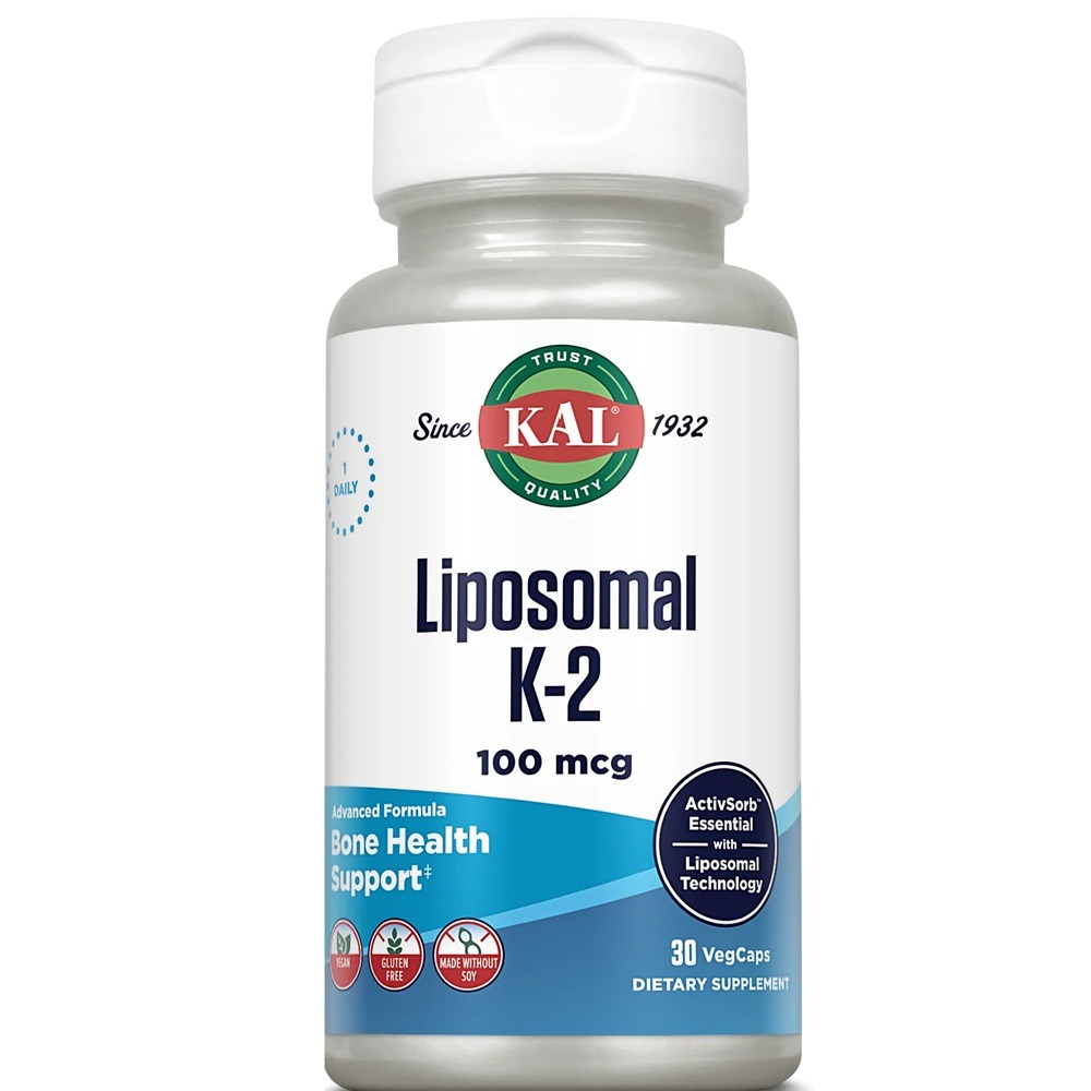 Liposomal K2, 100 mcg, 30 capsule, Kal