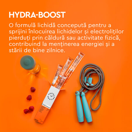 Hydra-Boost, gust de zmeura, 5 plicuri lichide x 50 ml, Good Routine 777165