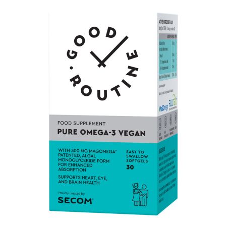 Pure Omega-3 Vegan, 30 capsule gelatinoase moi, Good Routine