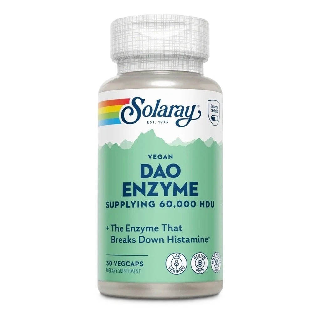 Extract standardizat din germeni de mazare DAO Enzymes, 60000 HDU, 30 capsule, Solaray
