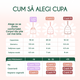 Cupa menstruala 100% silicon medicinal, Marimea S, Powder, 1 bucata, FemiEko 756879