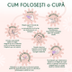 Cupa menstruala 100% silicon medicinal, Marimea S, Powder, 1 bucata, FemiEko 744944