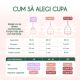 Cupa menstruala 100% silicon medicinal, Marimea M, Powder, 1 bucata, FemiEko 744954