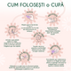 Cupa menstruala 100% silicon medicinal, Marimea M, Powder, 1 bucata, FemiEko 756871