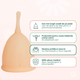 Cupa menstruala 100% silicon medicinal, Marimea M, Powder, 1 bucata, FemiEko 744953