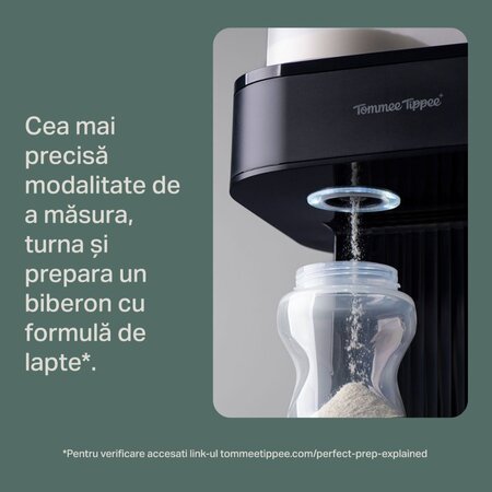 Aparat pentru pregatirea laptelui praf Perfect Prep Pro, Negru, Tommee Tippee 745561