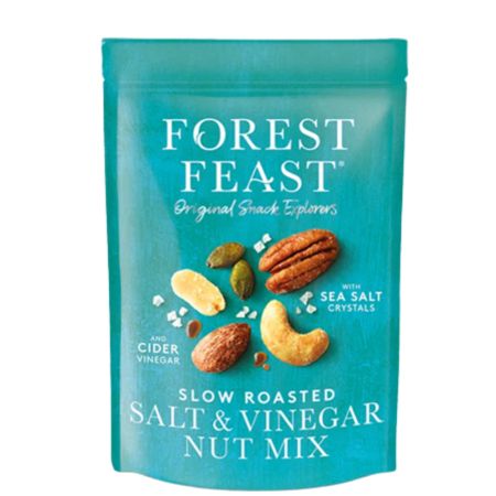 Mix de nuci cu sare de mare & otet din cidru, 120 g, Forest Feast