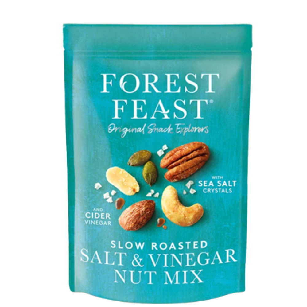 Mix de nuci cu sare de mare & otet din cidru, 120 g, Forest Feast