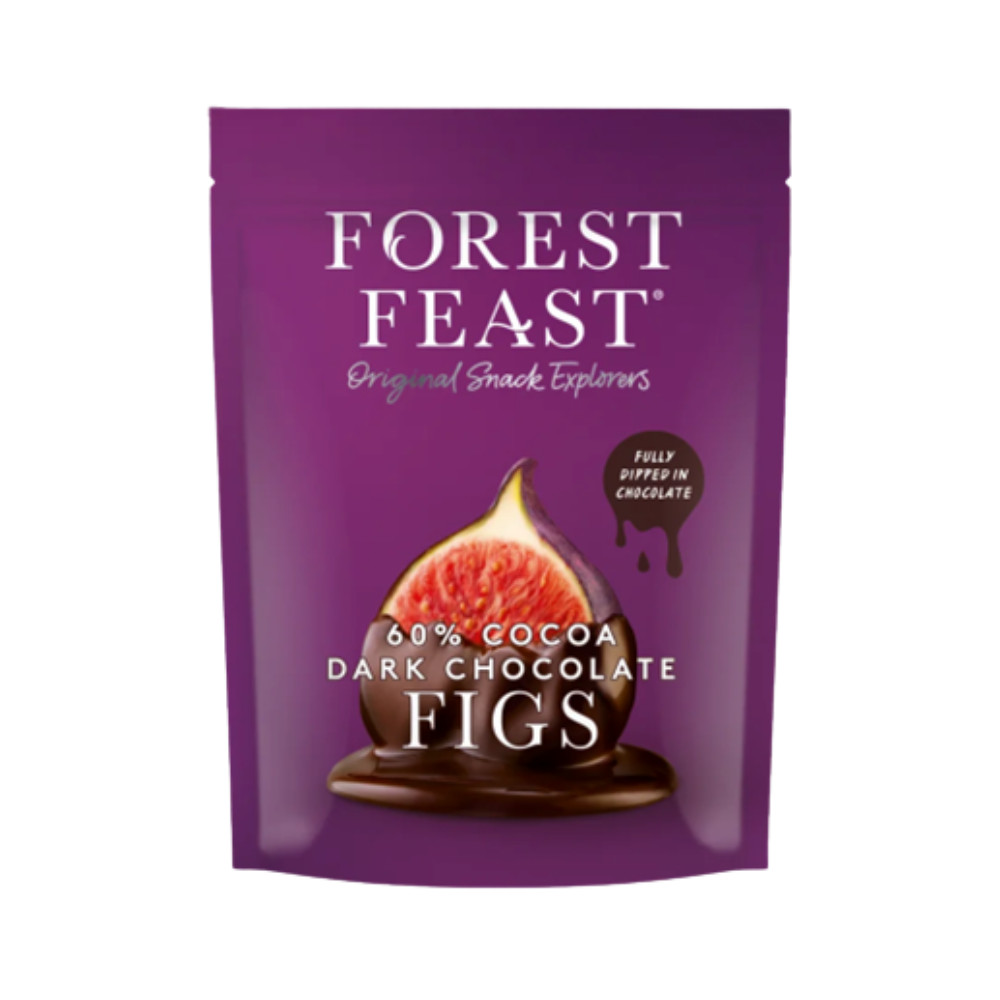 Smochine invelite in ciocolata belgiana neagra, 140 g, Forest Feast