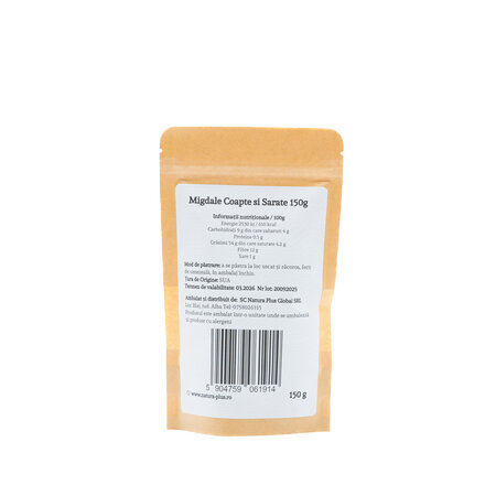 Migdale coapte si sarate, 150 g, Natura Plus 745037