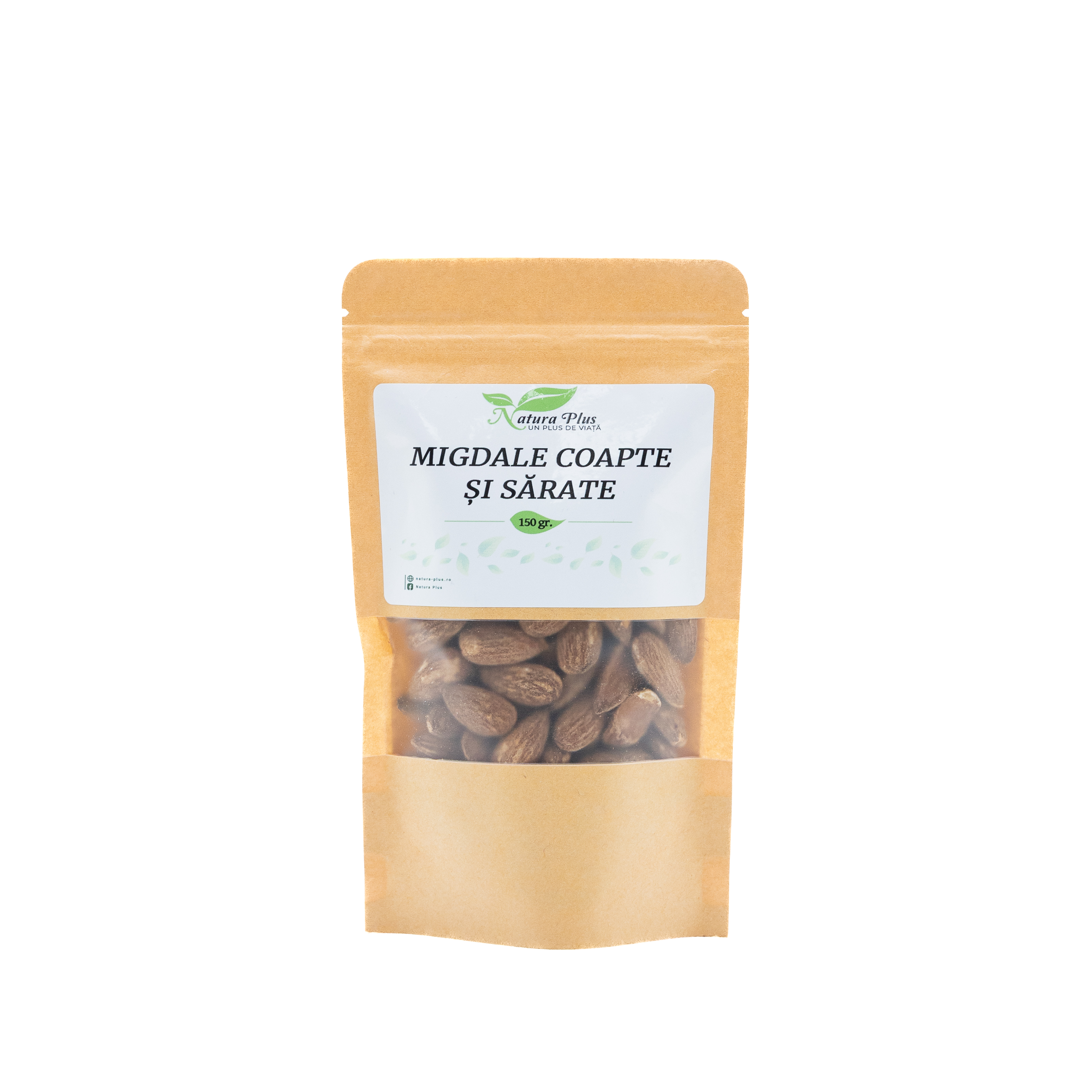 Migdale coapte si sarate, 150 g, Natura Plus