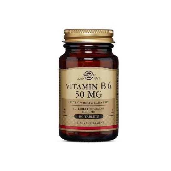 Vitamina B6, 50mg, 100 tablete, Solgar