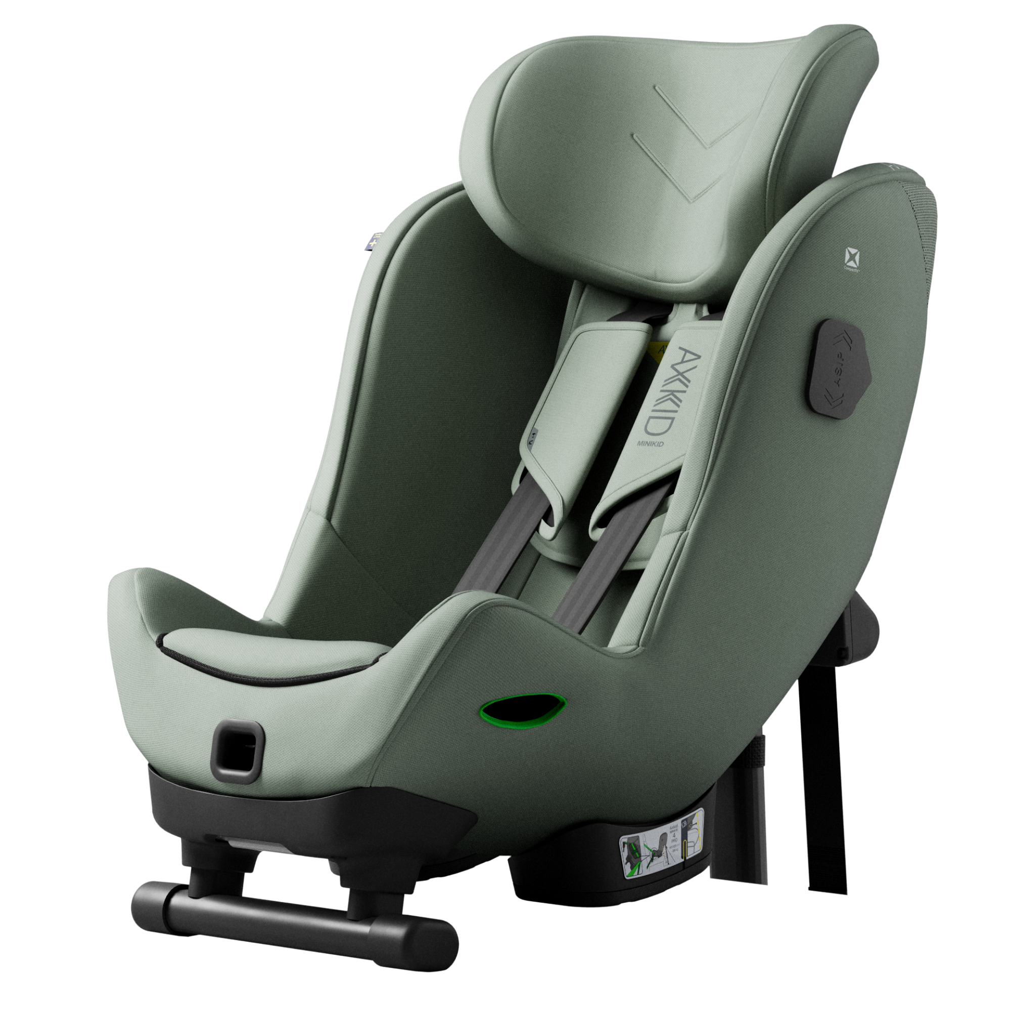 Scaun auto rear facing Minikid 4 Max, 0-36 kg, Nordic Bloon Green, Axkid