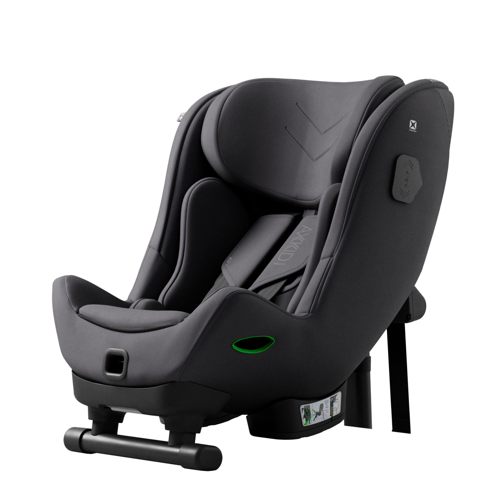 Scaun auto rear facing Minikid 4 Max, 0-36 kg, Arctic Mist Grey, Axkid