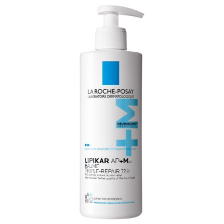 Balsam triplu reparator Lipikar Baume AP+Max, 400 ml, La Roche Posay