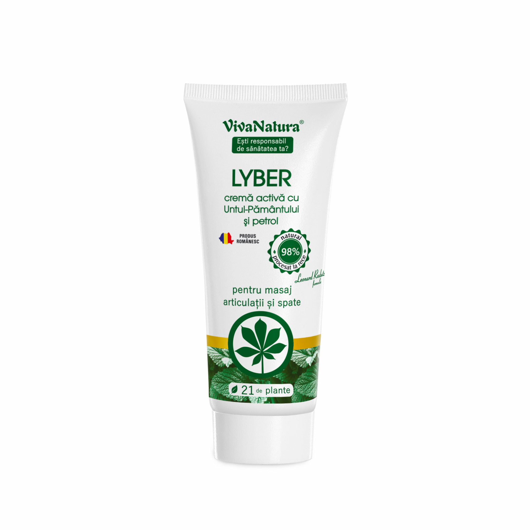 Crema antireumatica cu untul pamantului Lyber, 75 ml, Vivanatura