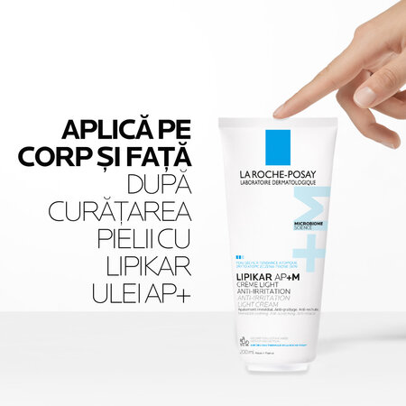 Crema cu tripla actiune Lipikar Light AP+M, 200 ml, La Roche Posay 745290