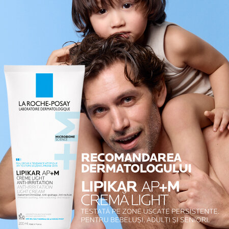Crema cu tripla actiune Lipikar Light AP+M, 200 ml, La Roche Posay 745289