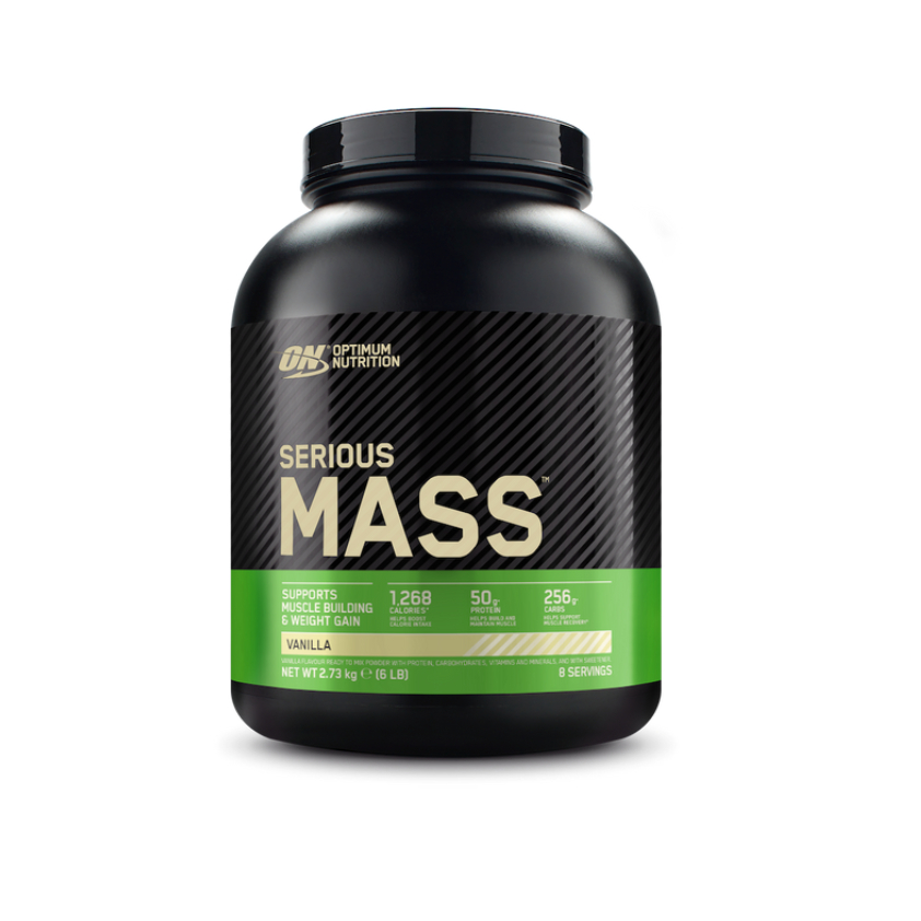 Pudra proteica cu aroma de vanilie Serious Mass, 2.73 kg, Optimum Nutrition