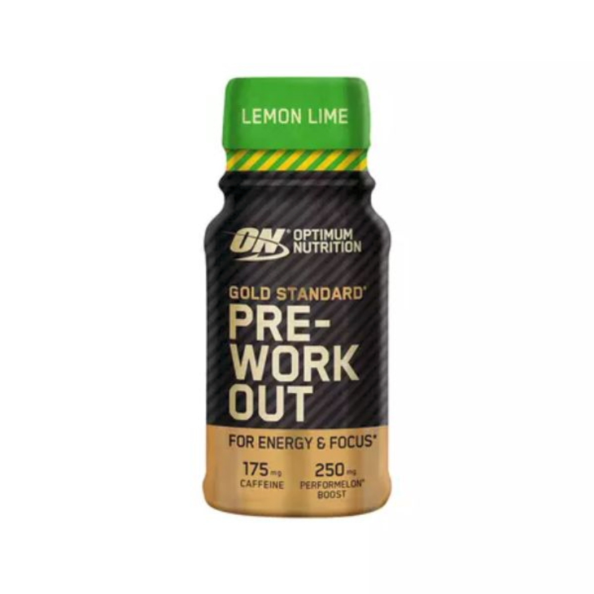 Shot pre-workout cu aroma lamaie si lime Gold Standard, 60 ml, Optimum Nutrition