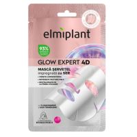 Masca servetel impregnanta cu ser Glow Expert 4D, 1 bucata, Elmiplant