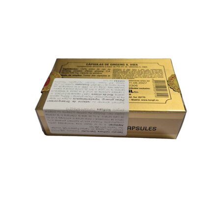 Capsule cu pulbere din radacina de ginseng coreean, 500 mg, 50 capsule, Ilhwa 745380
