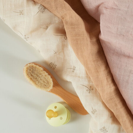 Muselina multifunctionala din bumbac 100% organic, 60x60 cm, Pure Bloom, 3 bucati, Onino 745386