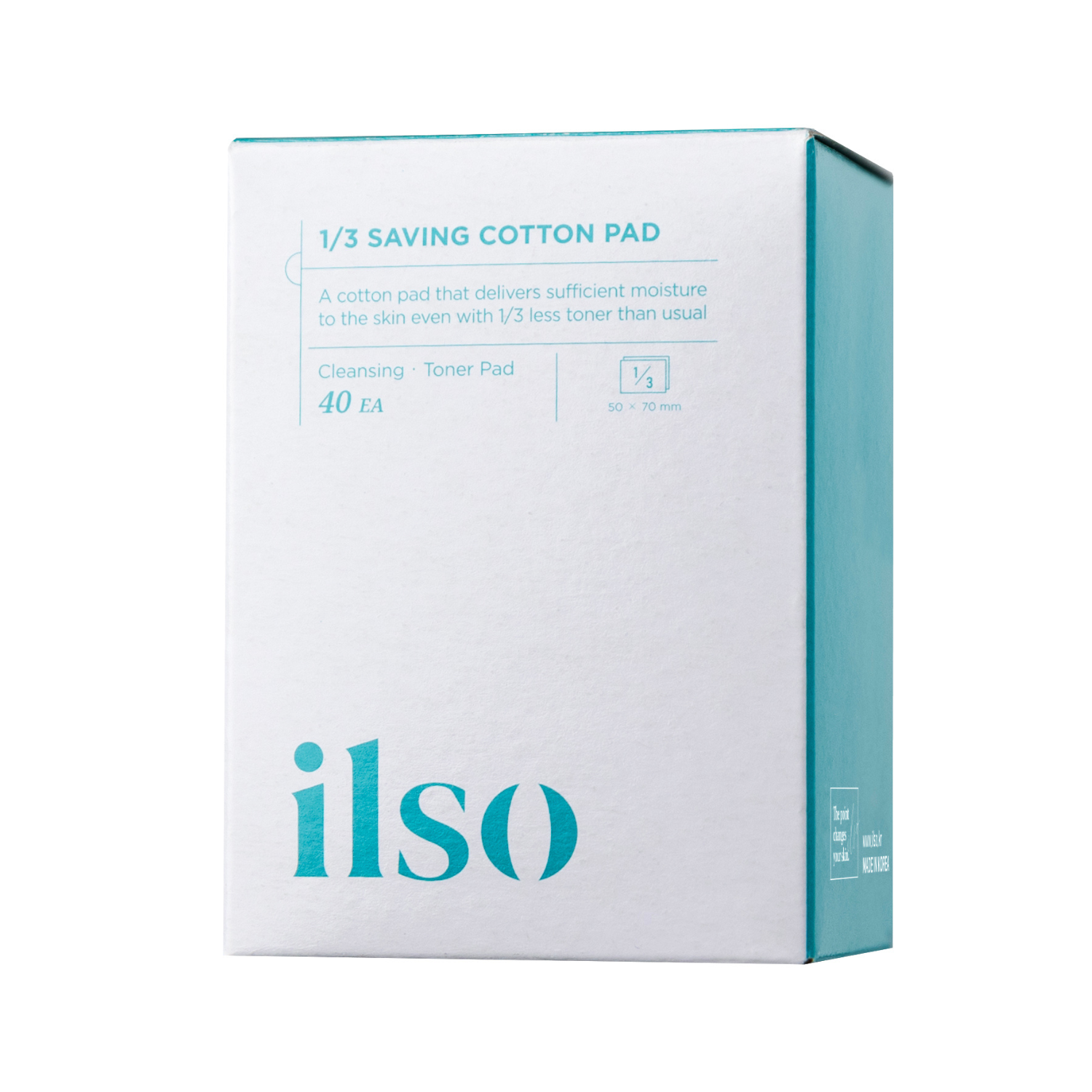 Dischete demachiante 1/3 Saving Cotton Pad, 40 bucati, ILSO