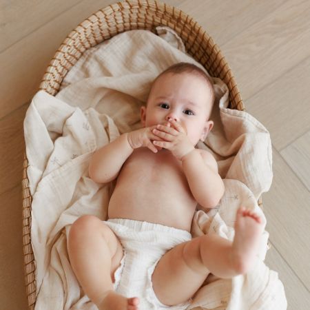 Muselina multifunctionala din bumbac 100% organic SNUGGLE.me, 120x120 cm, Pure Life, 1 bucata, Onino 745449
