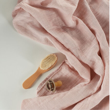 Muselina multifunctionala din bumbac 100% organic HUG.me, 120x120 cm, Warm Peach, 1 bucata, Onino 745479