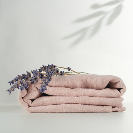 Muselina multifunctionala din bumbac 100% organic HUG.me, 120x120 cm, Warm Peach, 1 bucata, Onino 745483