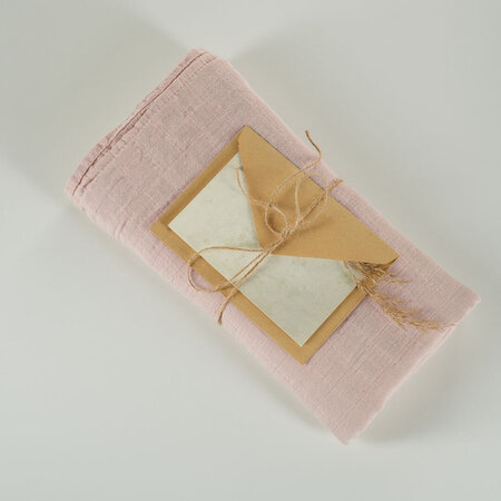 Muselina multifunctionala din bumbac 100% organic HUG.me, 120x120 cm, Warm Peach, 1 bucata, Onino 745478