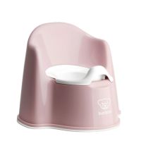 Olita cu protectie spate Potty Chair, Powder Pink, BabyBjorn
