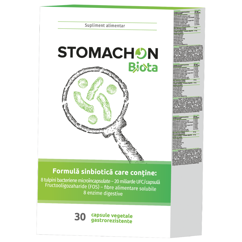 Stomachon Biota, 30 capsule vegetale gastrorezistente, NaturPharma