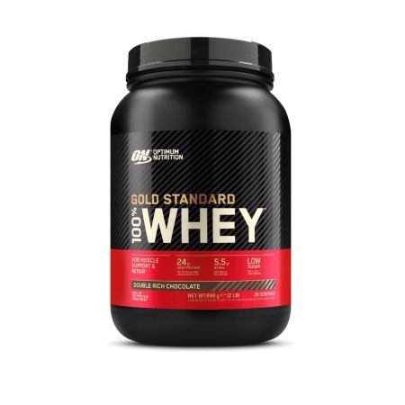 Proteina cu aroma de ciocolata 100% Whey Gold Standard, 899 g, Optimum Nutrition