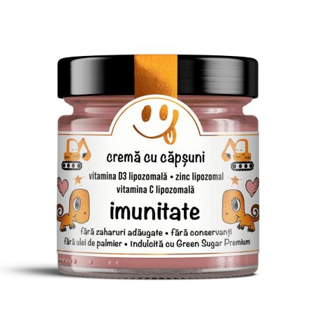 Crema cu capsuni Imunitate Secretele Evei, 250 g, Laboratoarele Remedia