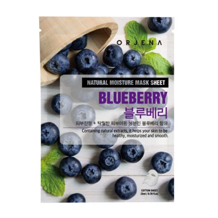 Masca servetel cu extract de coacaze Natural Mask, 1 bucata, Orjena