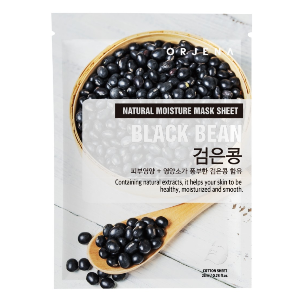 Masca servetel cu extract de fasole neagra, 1 bucata, Orjena
