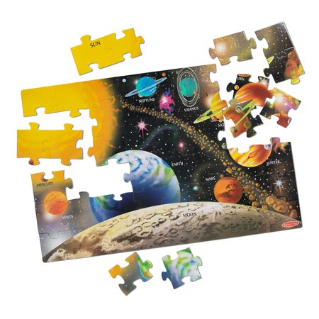 Puzzle de podea Sistemul Solar, +3 ani, 48 piese, Melissa and Doug 653209