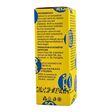 Tinctura de Nuca Neagra, 50 ml, Solaris 745818