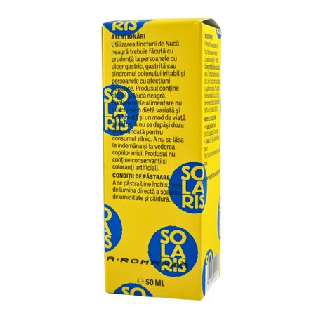 Tinctura de Nuca Neagra, 50 ml, Solaris 745819