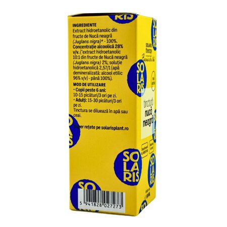 Tinctura de Nuca Neagra, 50 ml, Solaris 745820