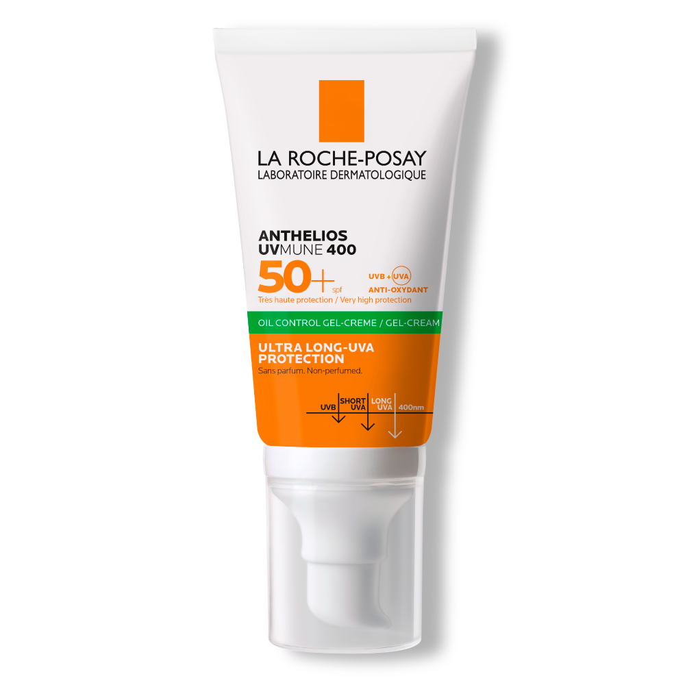 Gel-crema cu protectie solara SPF 50+ pentru fata Oil Control Anthelios UVmune 400, 50 ml, La Roche-Posay