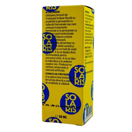 Tinctura de Cretisoara, 50 ml, Solaris 745875